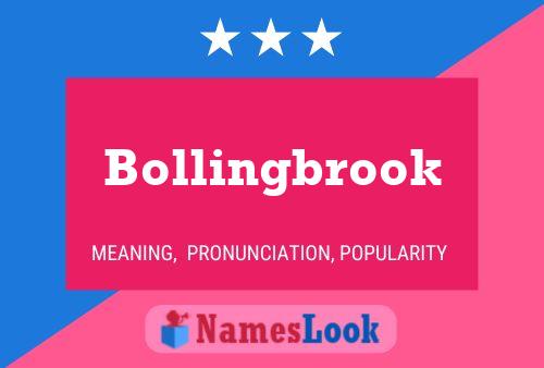 Bollingbrook Name Poster