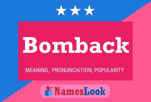 Bomback Name Poster