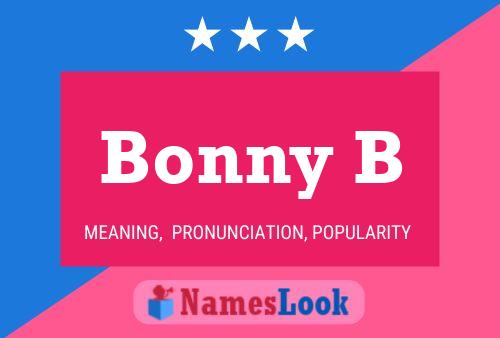 Bonny B Name Poster