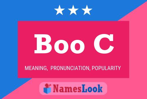 Boo C Name Poster