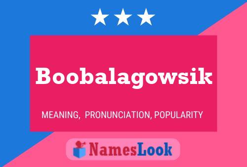 Boobalagowsik Name Poster