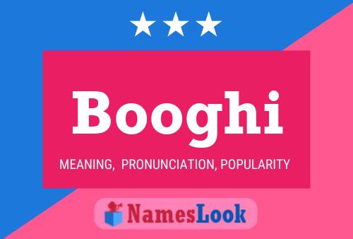 Booghi Name Poster