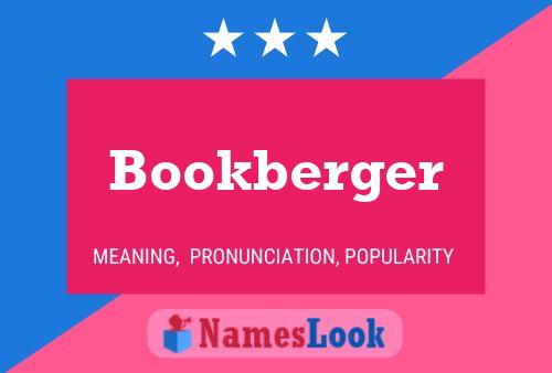 Bookberger Name Poster