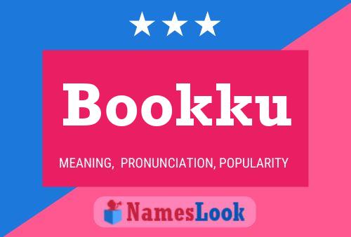 Bookku Name Poster