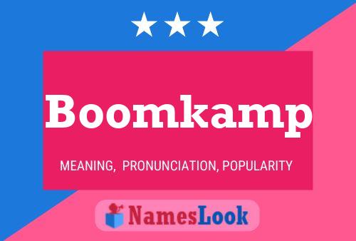 Boomkamp Name Poster