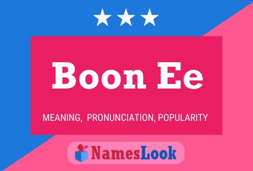 Boon Ee Name Poster