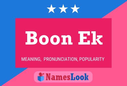 Boon Ek Name Poster