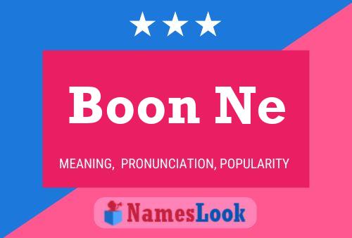 Boon Ne Name Poster