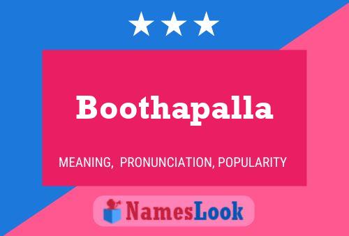 Boothapalla Name Poster