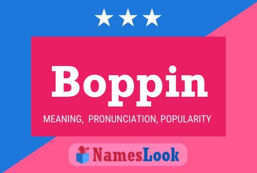 Boppin Name Poster