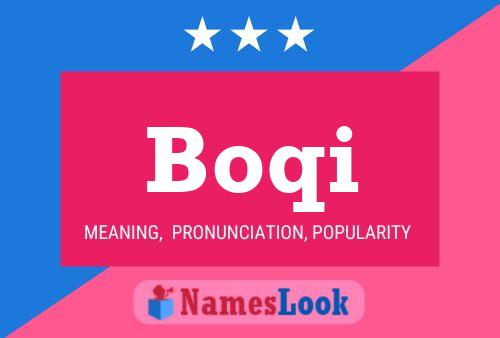 Boqi Name Poster