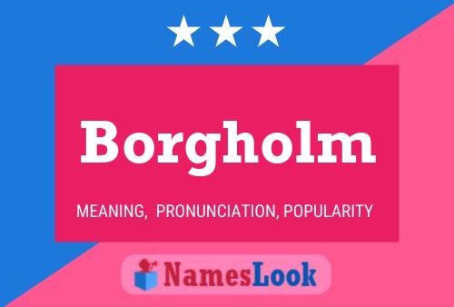 Borgholm Name Poster