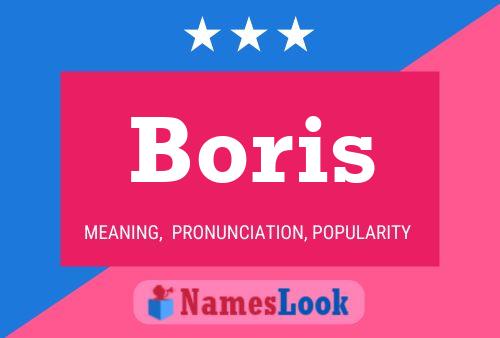 Boris Name Poster
