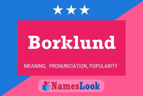 Borklund Name Poster