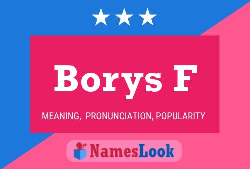 Borys F Name Poster