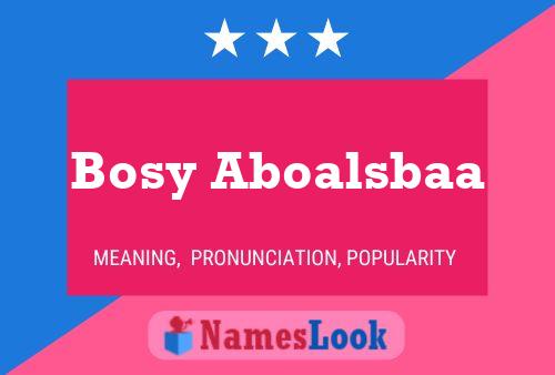 Bosy Aboalsbaa Name Poster