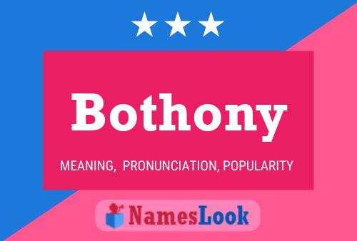 Bothony Name Poster