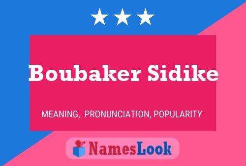 Boubaker Sidike Name Poster