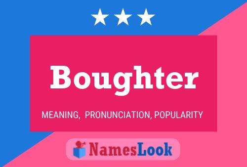 Boughter Name Poster