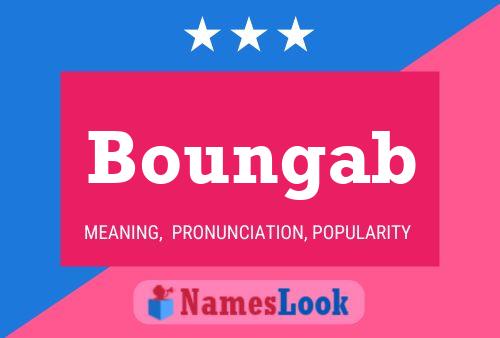 Boungab Name Poster