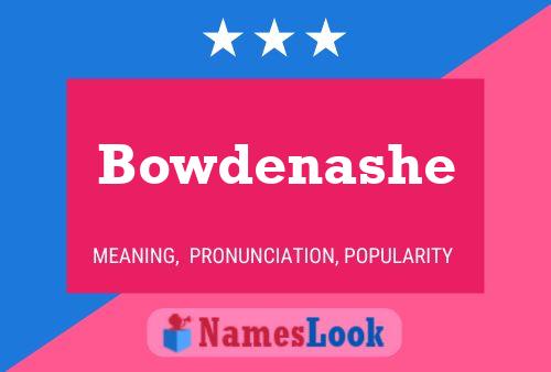 Bowdenashe Name Poster