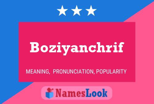 Boziyanchrif Name Poster