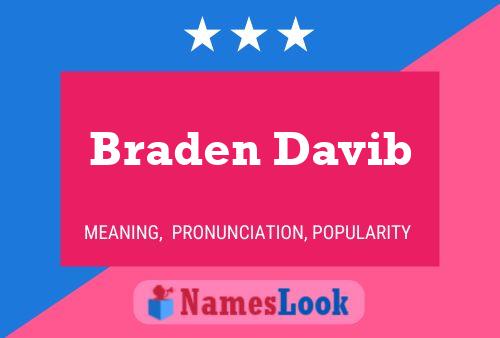 Braden Davib Name Poster