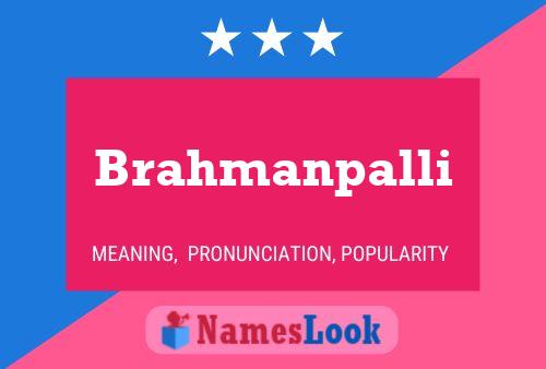 Brahmanpalli Name Poster