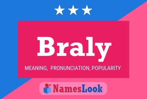 Braly Name Poster