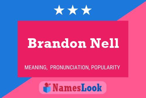 Brandon Nell Name Poster