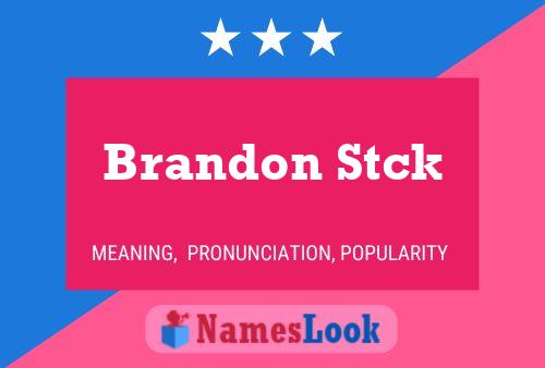 Brandon Stck Name Poster