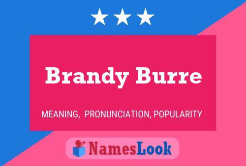 Brandy Burre Name Poster