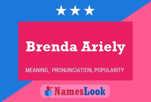 Brenda Ariely Name Poster