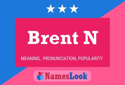 Brent N Name Poster