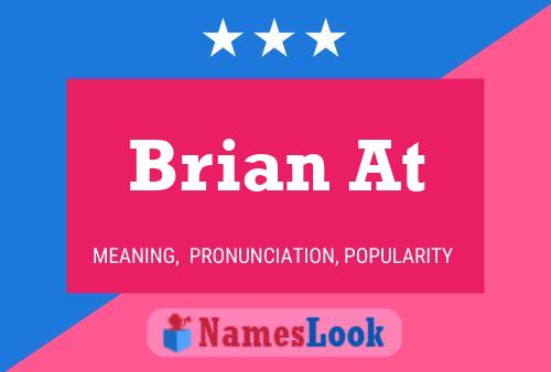 Brian At Name Poster