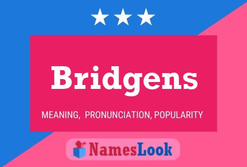 Bridgens Name Poster