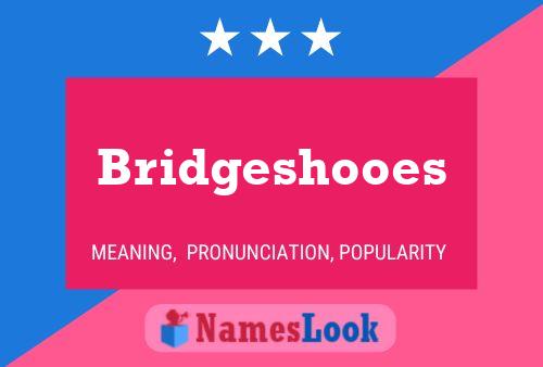 Bridgeshooes Name Poster