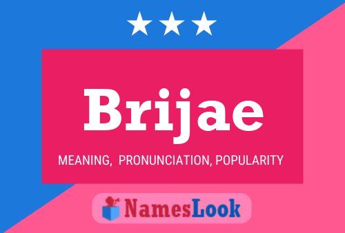 Brijae Name Poster