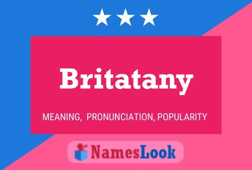 Britatany Name Poster