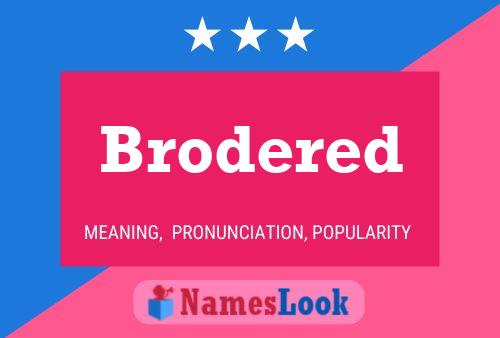 Brodered Name Poster