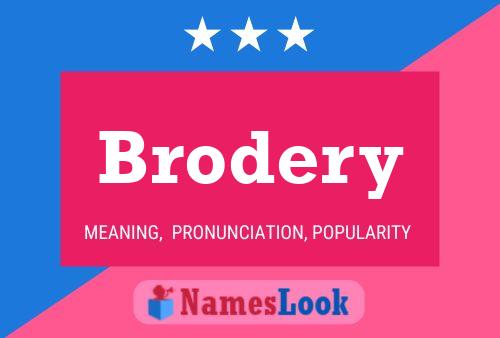 Brodery Name Poster