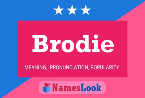 Brodie Name Poster