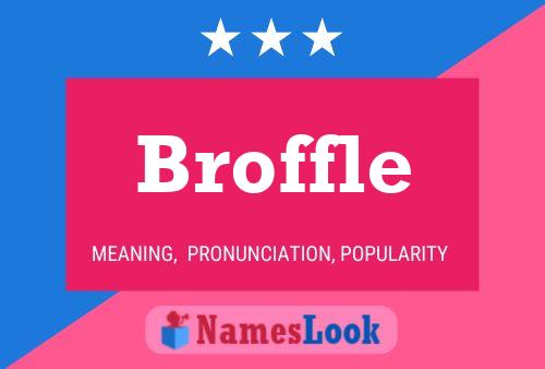 Broffle Name Poster