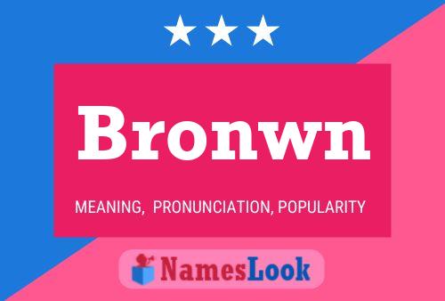 Bronwn Name Poster