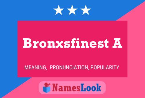 Bronxsfinest A Name Poster