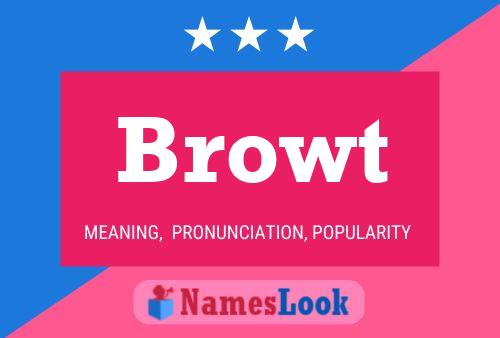 Browt Name Poster