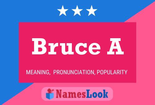 Bruce A Name Poster