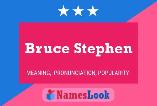 Bruce Stephen Name Poster