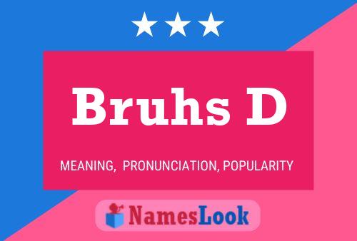 Bruhs D Name Poster