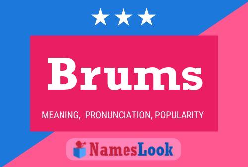 Brums Name Poster